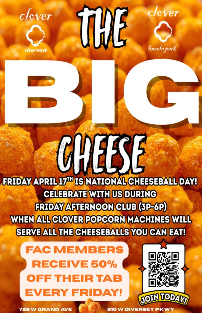National Cheeseball Day at Clover Lincoln Park