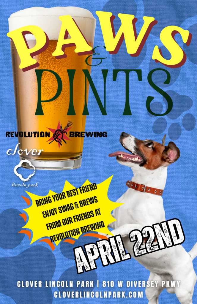 April 22 | PAWS & Pints with Revolution – Lincoln Park