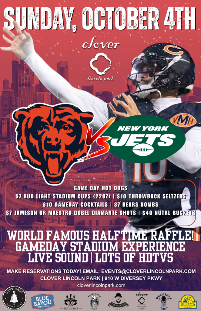 October 4, 2026 | Bears vs. Jets | Clover Lincoln Park