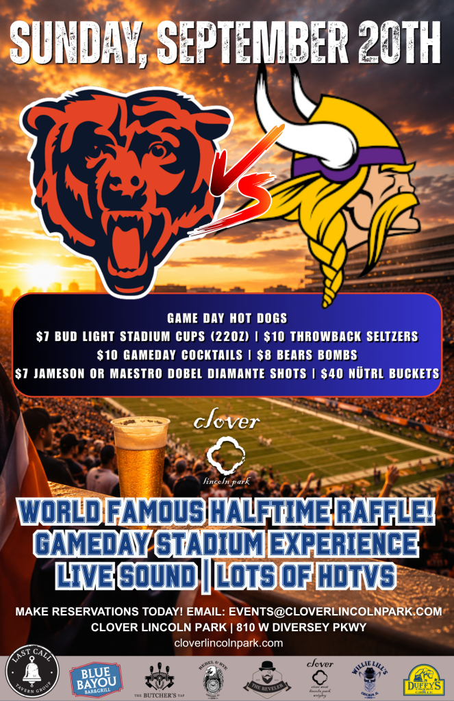 September 20, 2026 | Bears vs. Vikings | Clover Lincoln Park