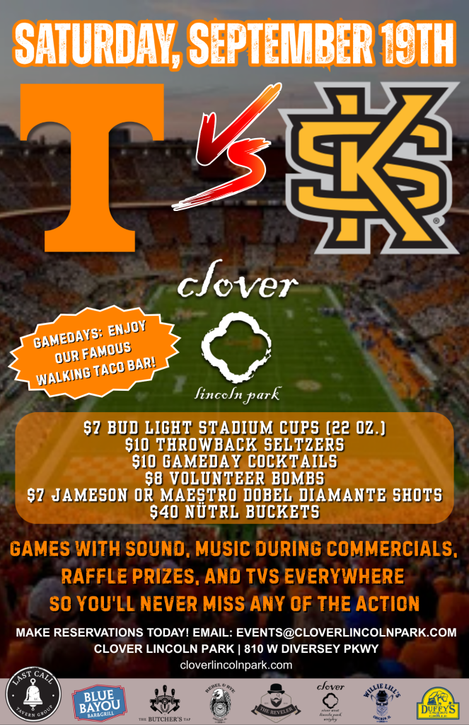 September 19, 2026 | Tennessee vs. Kennesaw State | Clover Lincoln Park