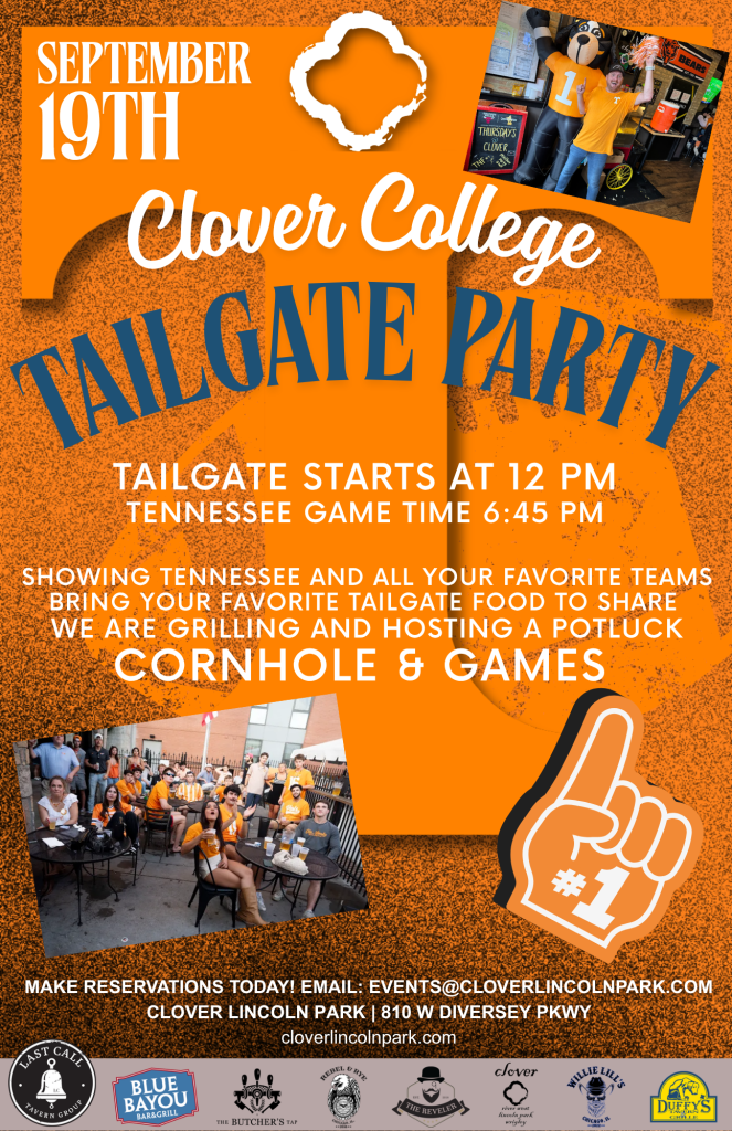 September 19th | Clover College Tailgate Party | Clover Lincoln Park