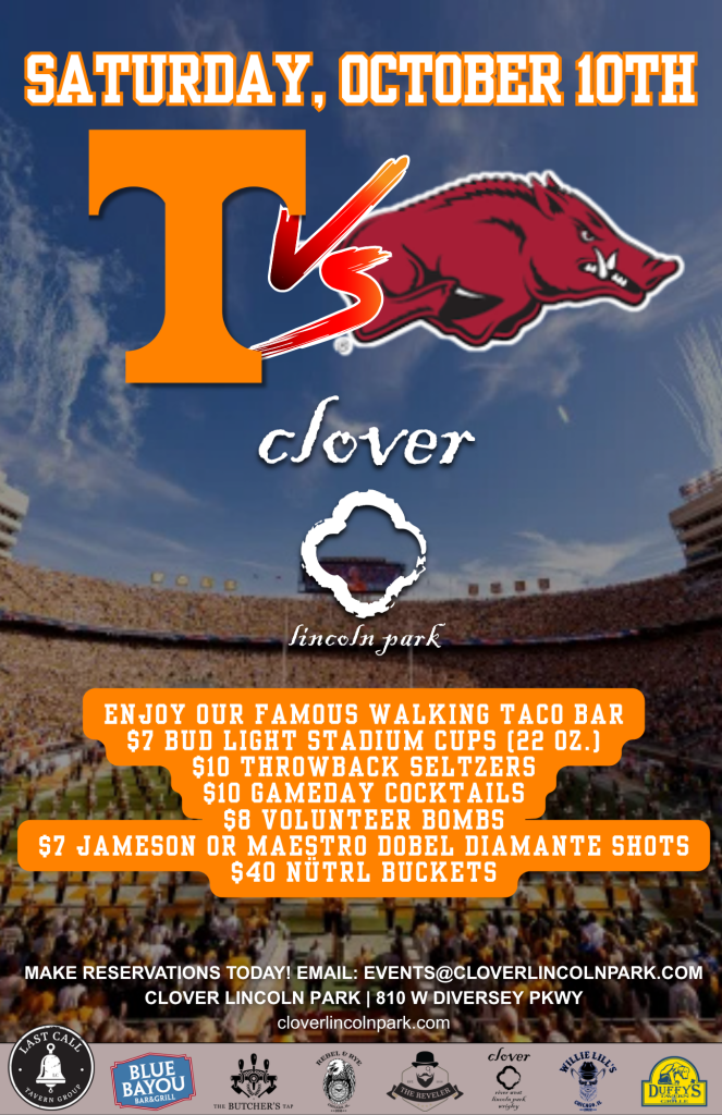 Tennessee vs. Arkansas – Saturday, October 10th