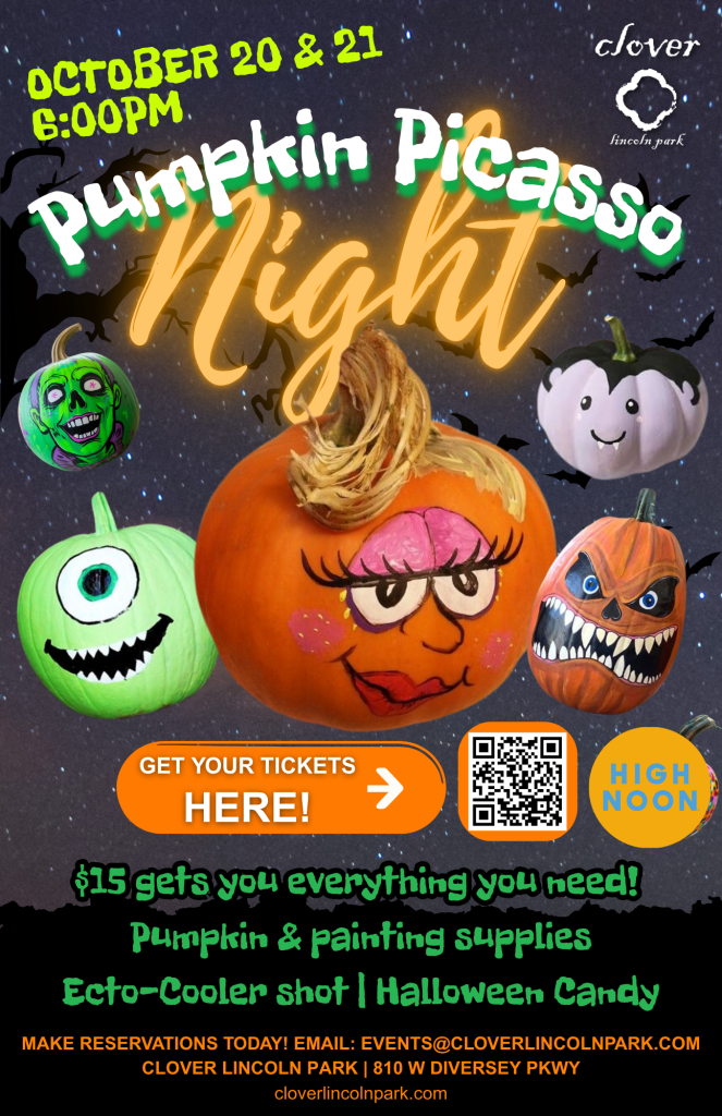 October 20 & 21, 2026 | Pumpkin Picasso Night | Clover Lincoln Park